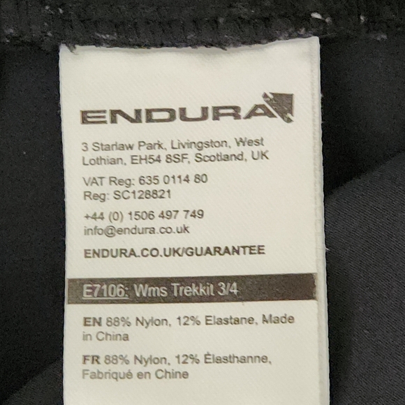 ENDURA Trekkit 3/4 cycling knickers very dark blue size S - Picture 9 of 12